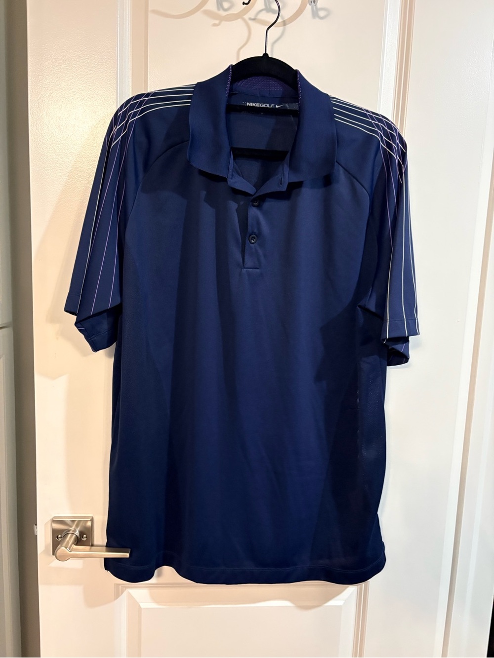 Nike Men's Navy Dri-Fit Golf Polo Shirt